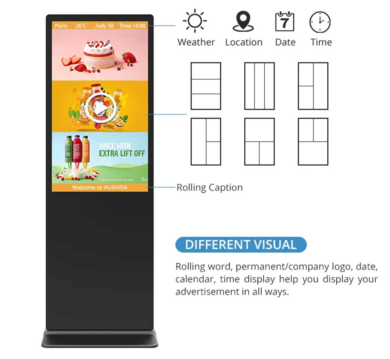 LCD TV Touch Screens Kiosk 3