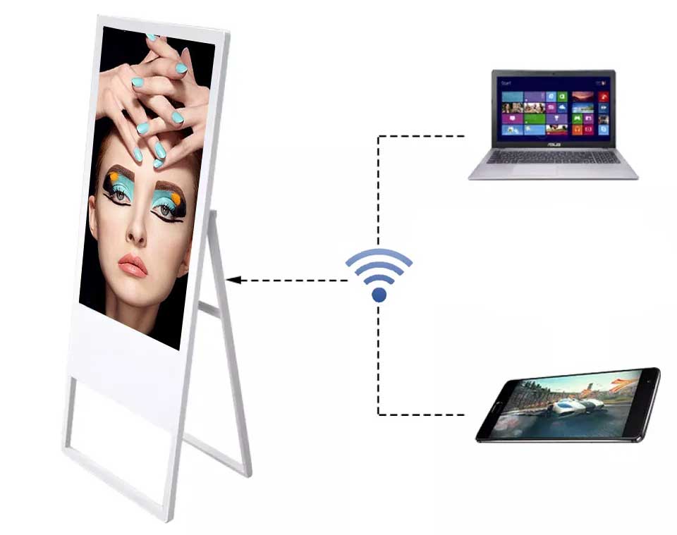 Portable mobile digital signage poster LCD advertising display 3