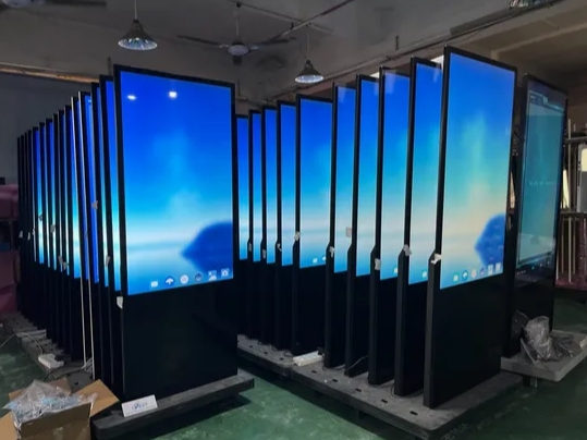 Indoor 43′′ 55′′ Touchscreen LCD Advertising Display Totem with WiFi & HD Inputs